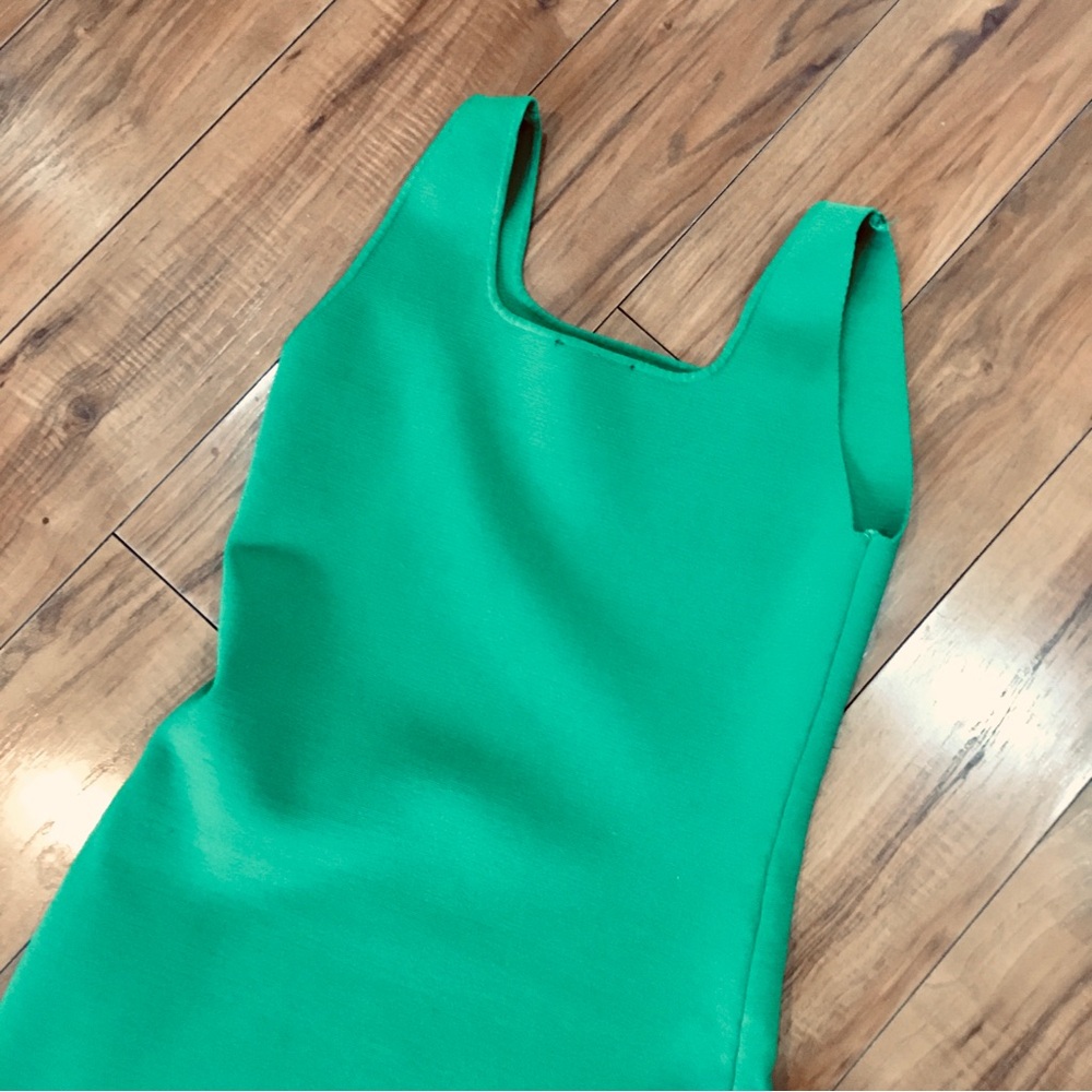House of Harlow Kelly green tank dress stretch form fitting sleeveless small